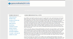 Desktop Screenshot of gesundheits24.info