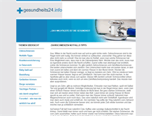 Tablet Screenshot of gesundheits24.info